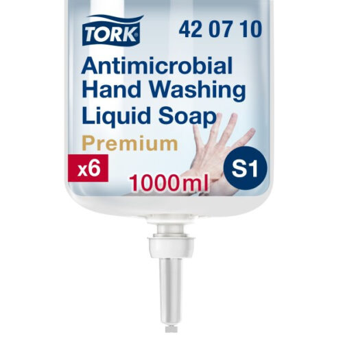 Muilas, dezinfekantas be alkoholio, Tork Antimicrobial S1, 1000 ml.