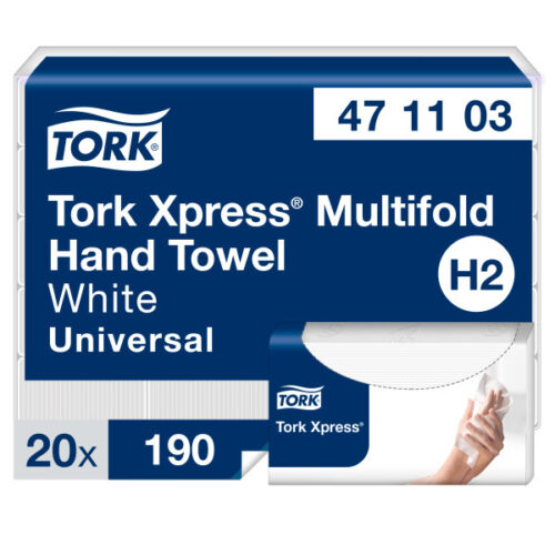 Rankšluosčiai servetėlėmis Tork Xpress Multifold Universal, H2, 2sl.