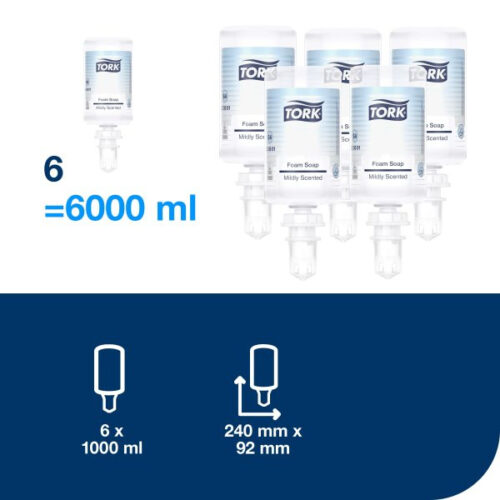Muilas putomis Tork Premium Mild S4, 1000ml. - Image 2