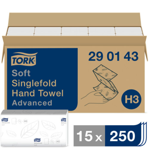 Rankšluosčiai servetėlėmis Tork Advanced Singlefold H3, 2sl.